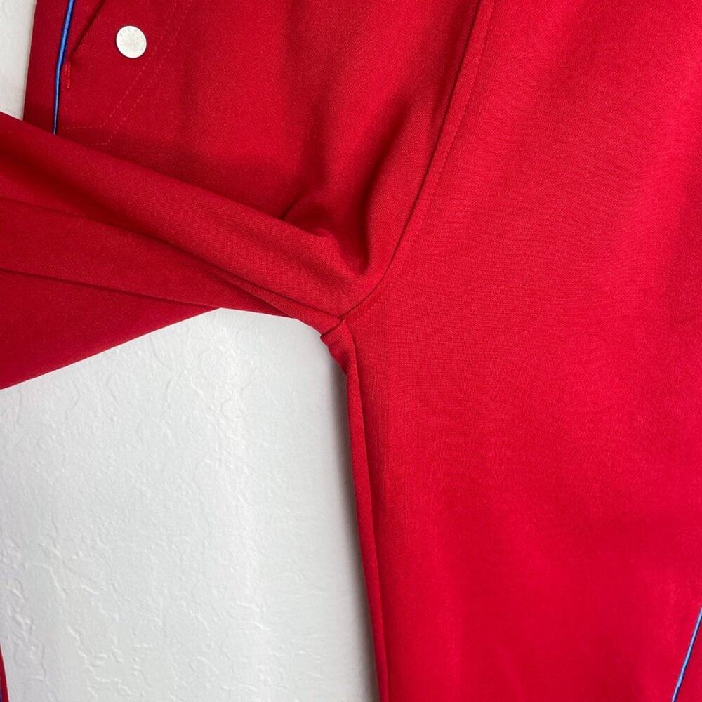 Rag & Bone True Red Naval Side Stripe Snap Front Tapered Track Pants Small P - Picture 11 of 15